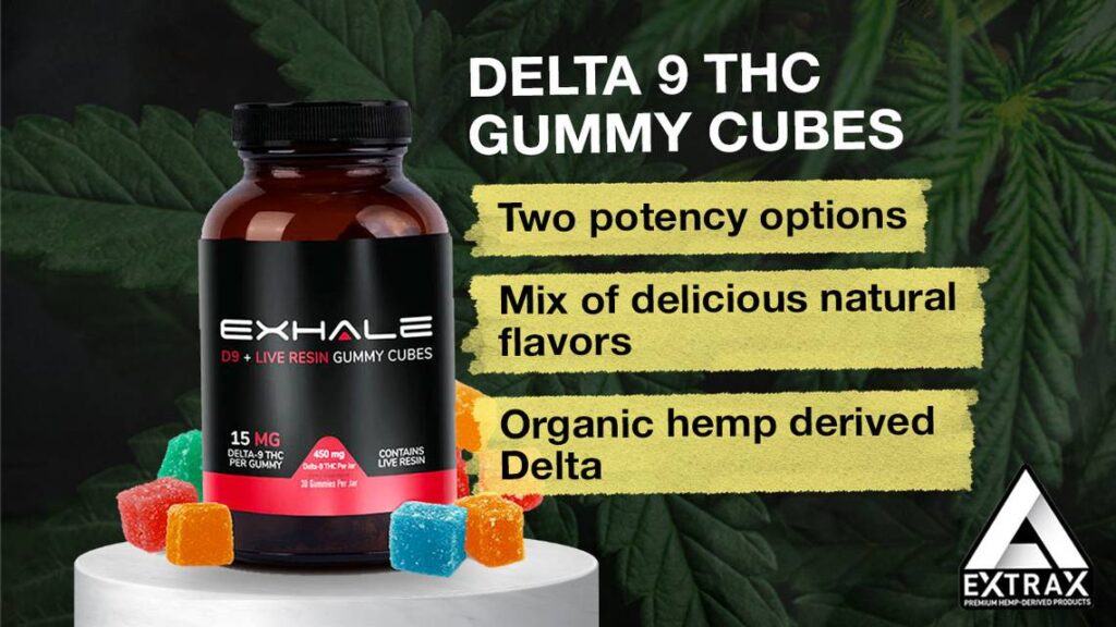 Delta 9 Gummies delta 9 thc gummy cubes exhale wellness