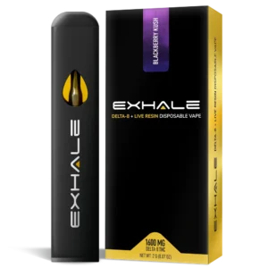 exhale wellness delta 8 disposable vape – blackberry kush