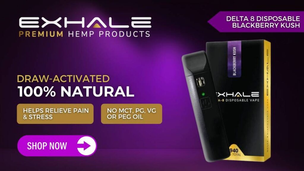 Best Delta-8 Disposables exhale wellness delta 8 disposable blackberry kush