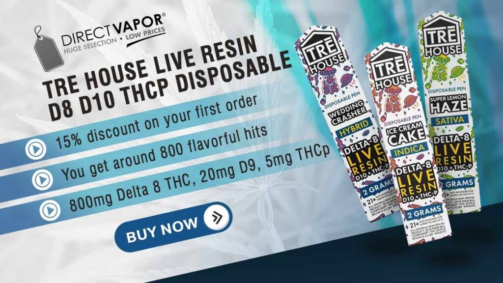 trehouse live resin d8 d10 thcp disposable directvapor
